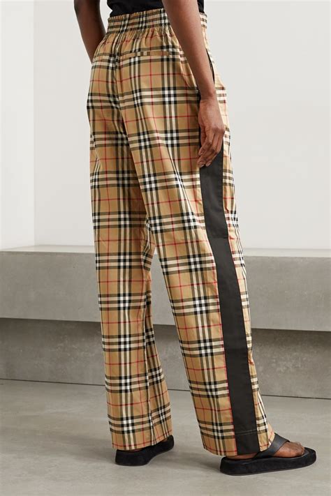 pantaloni reworked burberry|burberry pants net a porter.